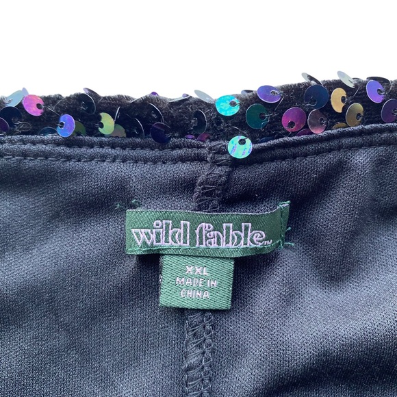 Wild Fable Sequin Mini Skirt - Black and Purple - Picture 7 of 9